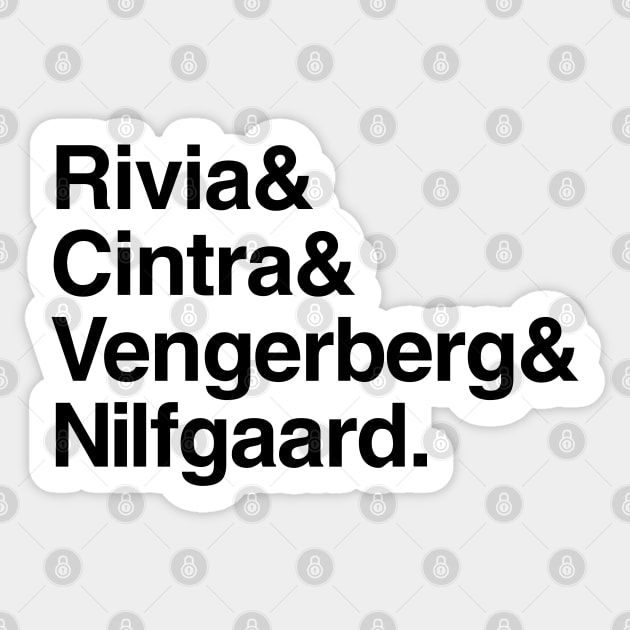 Rivia & Cintra & Vengerberg & Nilfgaard. Sticker by Vekster